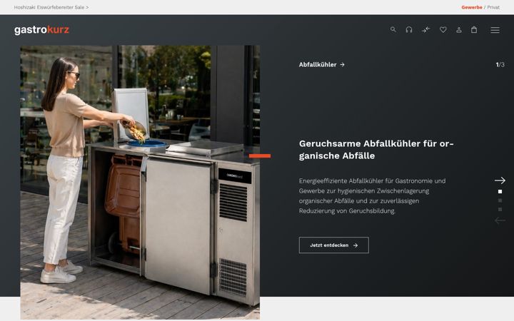 Skjámynd af gastro-kurz.com