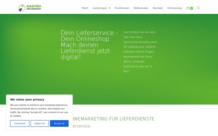 Screenshot of gastro-onlineshop.net