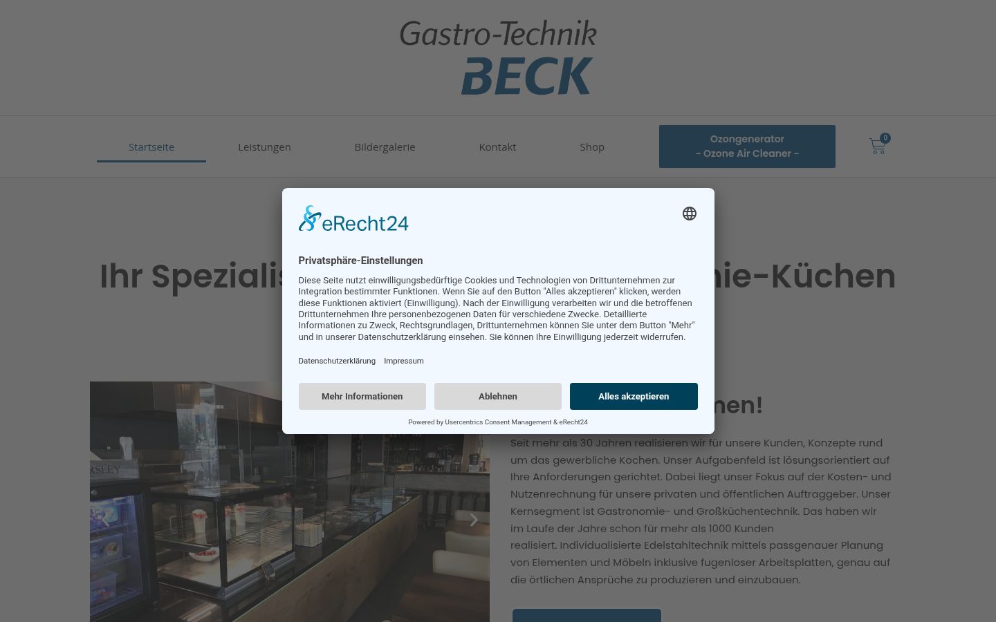Screenshot van de toestemmingsbanner zoals getoond vóór enige interactie