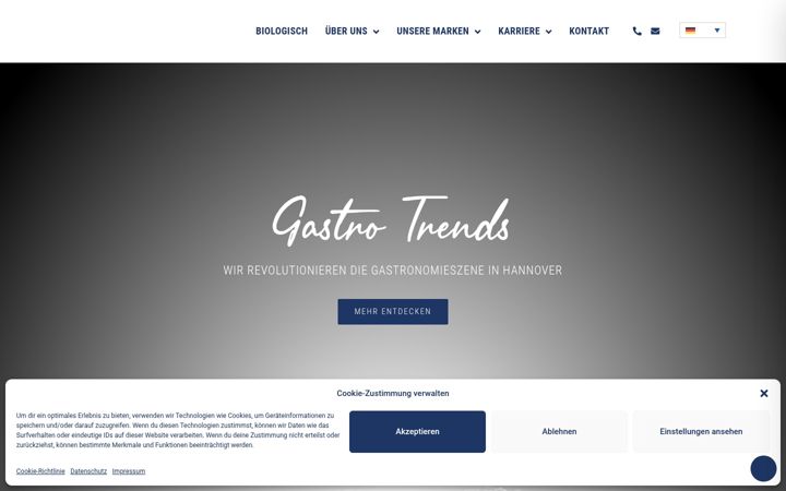 Screenshot of gastro-trends.com