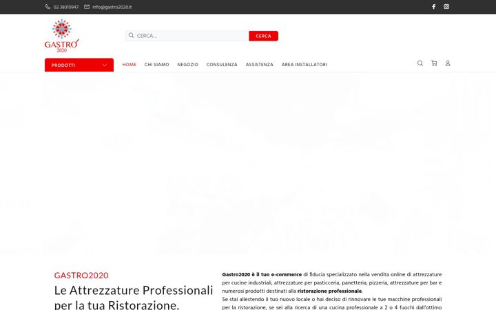 Screenshot of gastro2020.it