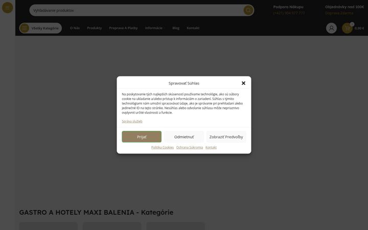 Screenshot of gastrobalenia.sk