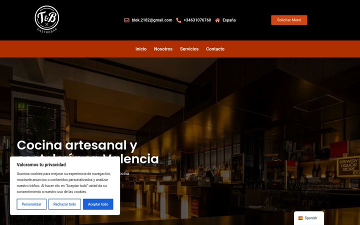 Screenshot of gastrobar-sanchez.es