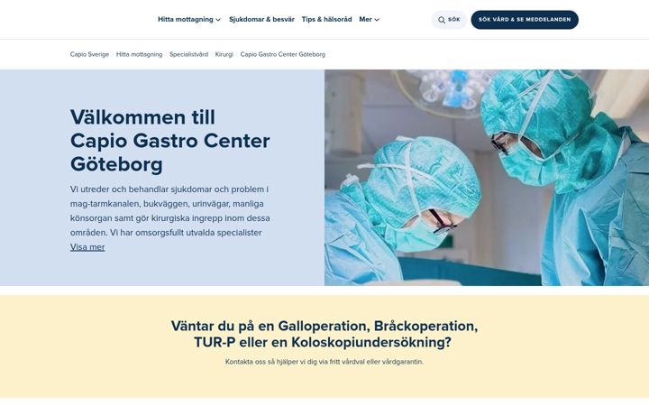 Screenshot of gastrocentergbg.se
