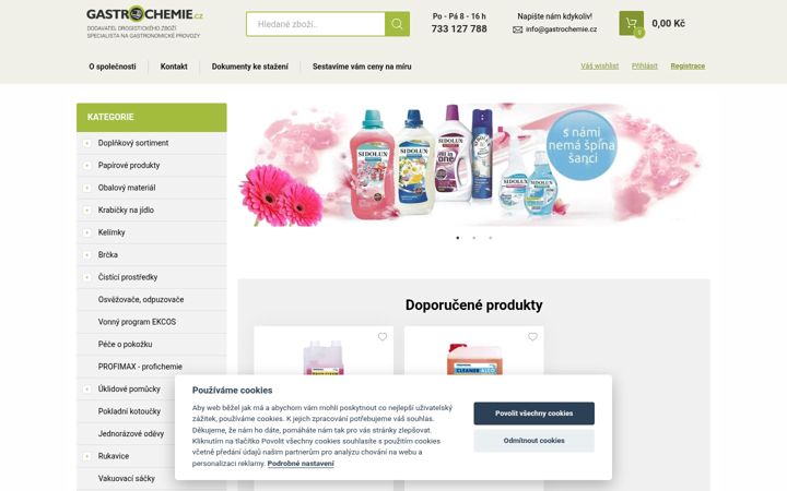 Screenshot of gastrochemie.cz