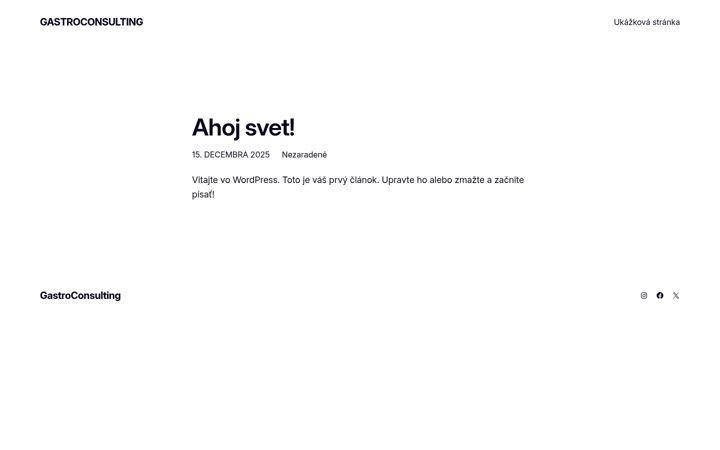 Screenshot of gastroconsulting.sk