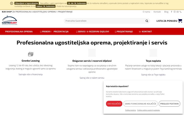 Screenshot of gastroelekt.hr