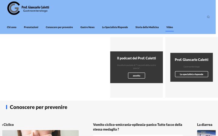Screenshot of gastroenterologiaunibo.it