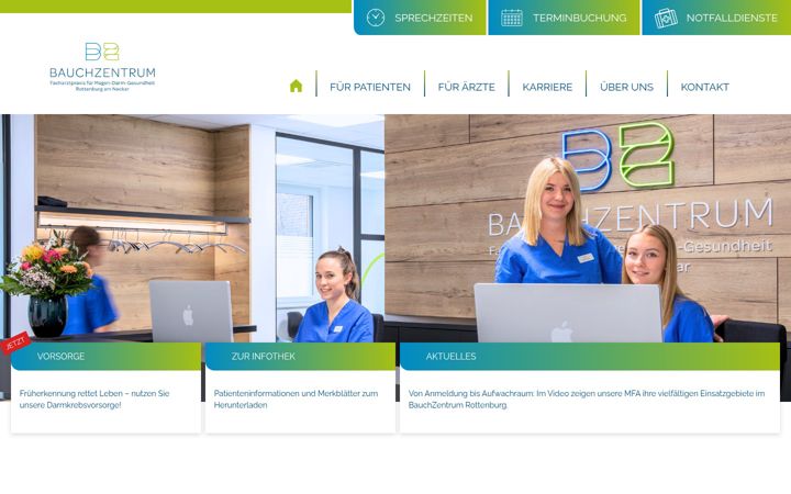 Screenshot of gastroenterologie-rottenburg.de