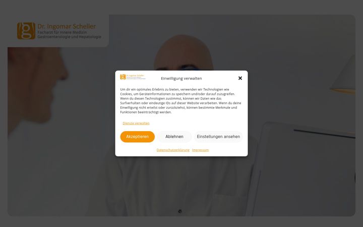 Screenshot of gastroenterologie-wermelskirchen.de