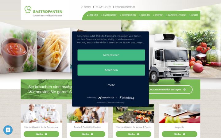 Screenshot of gastrofanten.com
