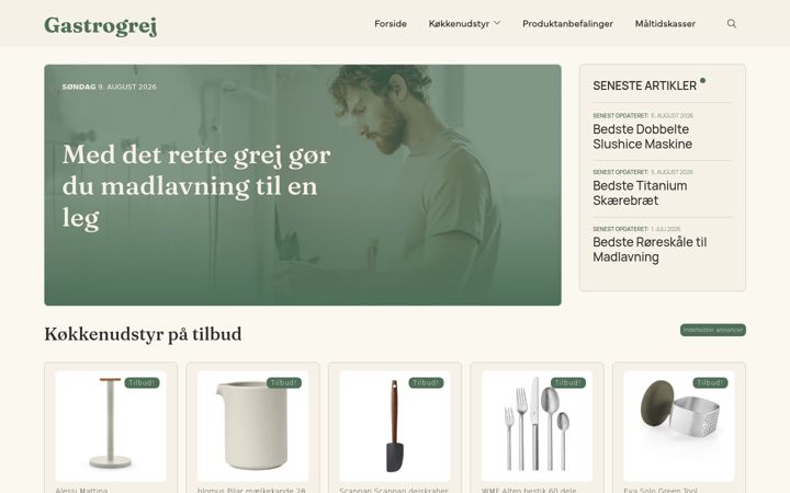 Screenshot of gastrogrej.dk