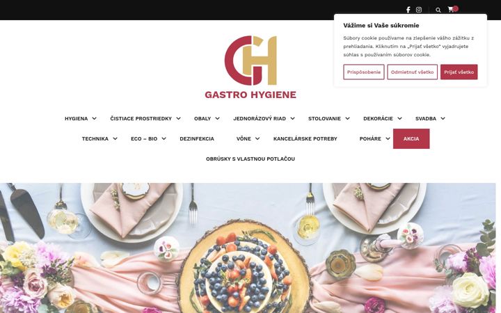 Screenshot of gastrohygiene.sk