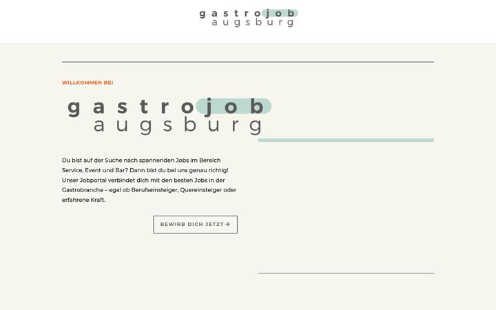 Screenshot of gastrojob-augsburg.de