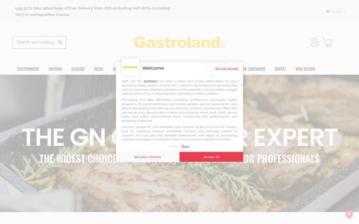 Screenshot of gastroland.fr