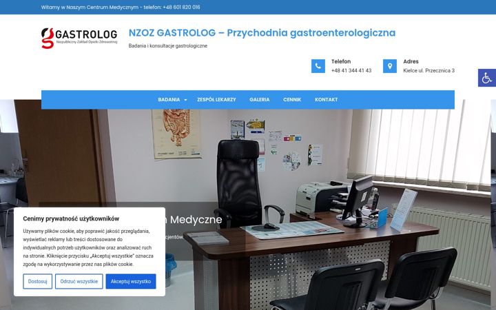 Screenshot of gastrolog.com.pl