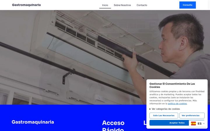 Screenshot of gastromaquinaria.com
