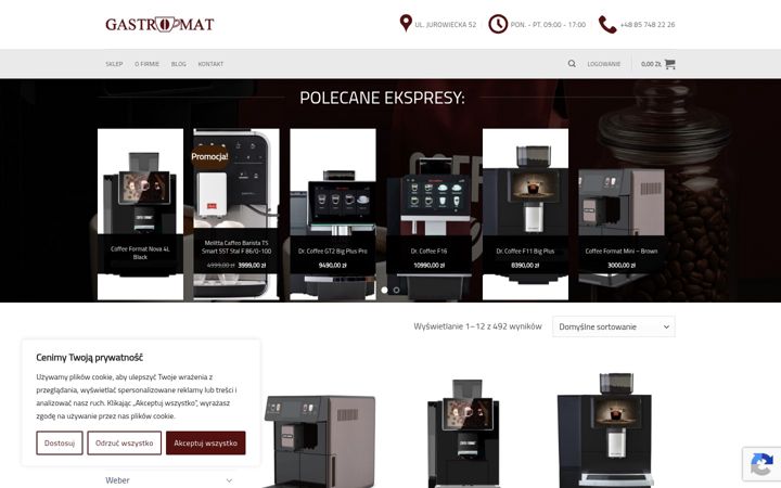 Screenshot of gastromat.pl