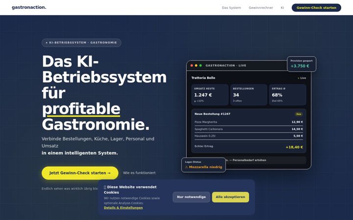 Screenshot of gastronaction.de