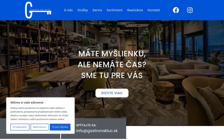Screenshot of gastronakluc.sk