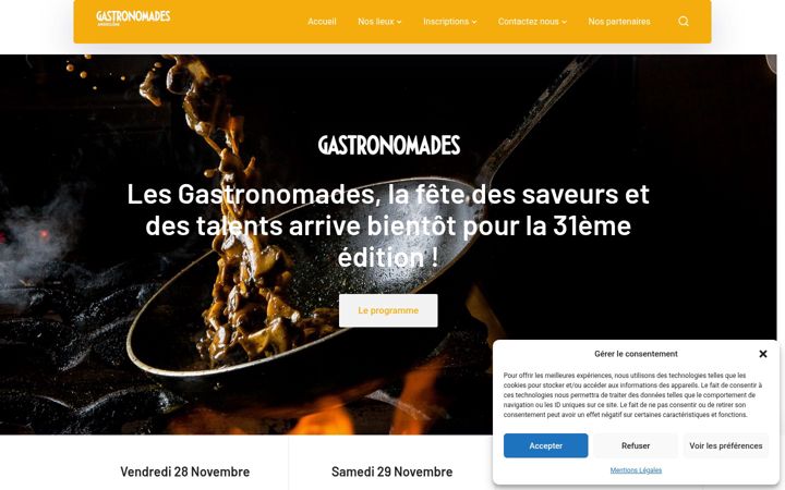 Screenshot of gastronomades.fr