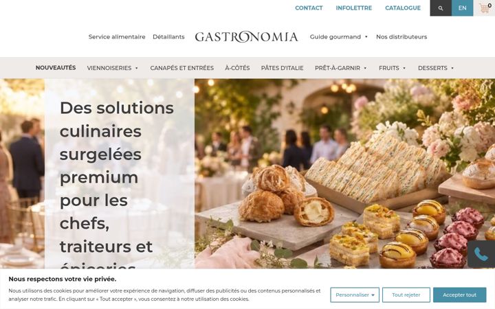 Screenshot of gastronomia.ca
