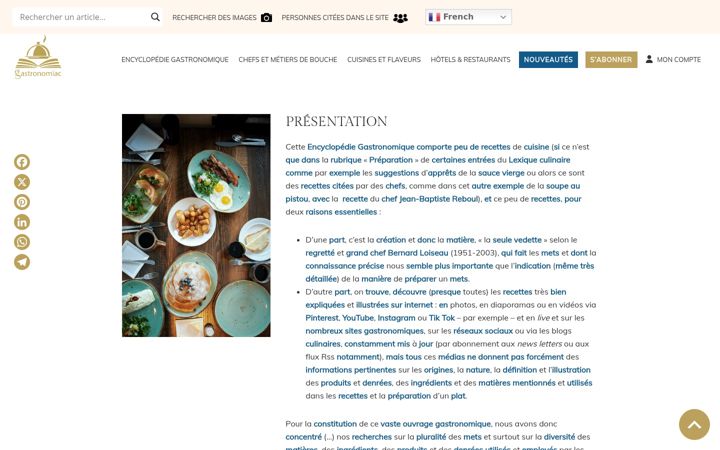 Screenshot of gastronomiac.com