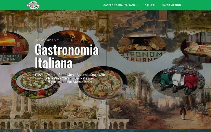 Screenshot of gastronomiaitaliana.dk