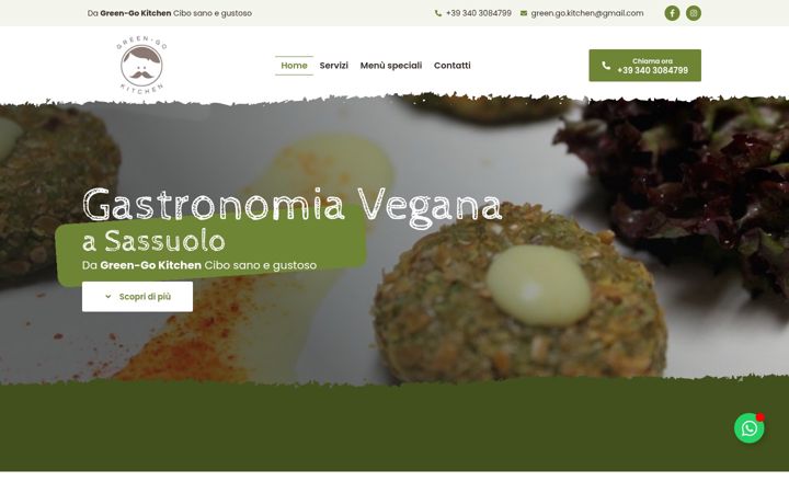 Screenshot of gastronomiavegana-sassuolo.it