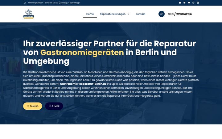 Screenshot of gastronomie-reparatur-berlin.de