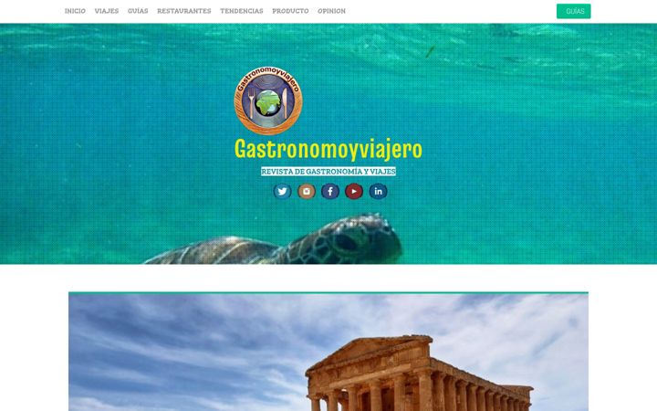 Screenshot of gastronomoyviajero.com