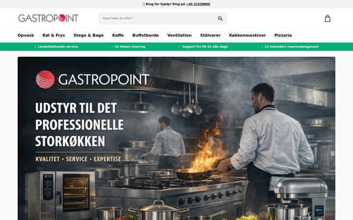 Screenshot of gastropoint.dk