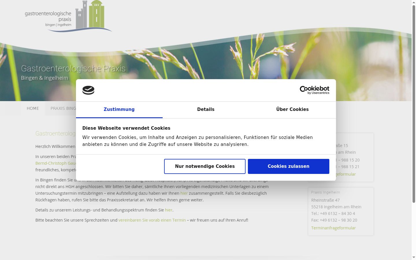 Zrzut ekranu banera zgody wyświetlanego przed jakąkolwiek interakcją