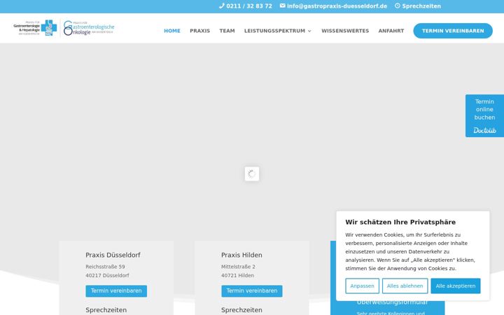 Screenshot of gastropraxis-duesseldorf.de
