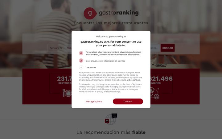 Screenshot of gastroranking.es