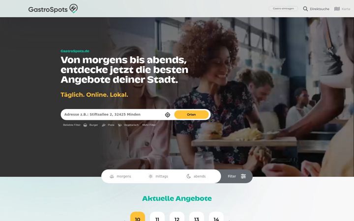 Screenshot of gastrospots.de