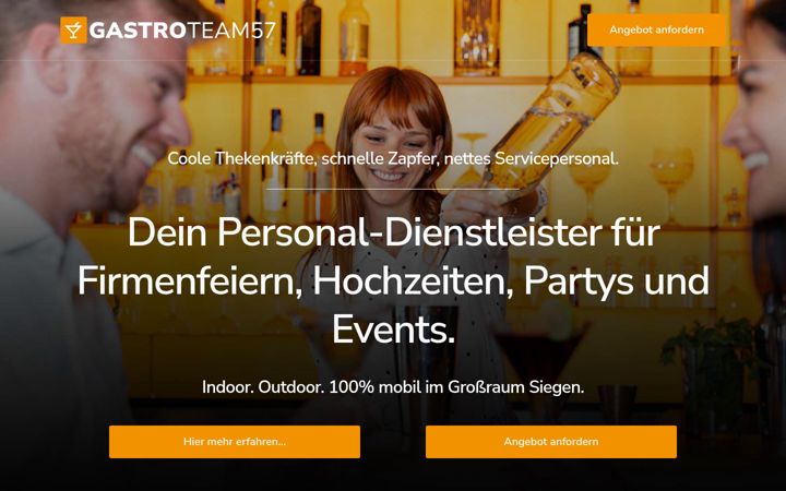 Screenshot di gastroteam57.de