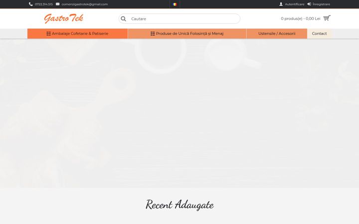 Screenshot of gastrotek.ro