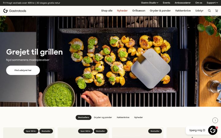 Screenshot of gastrotools.dk