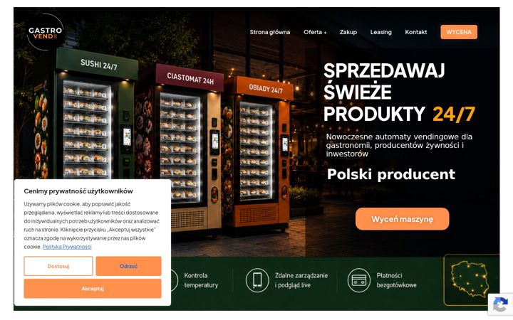 Screenshot of gastrovend.pl