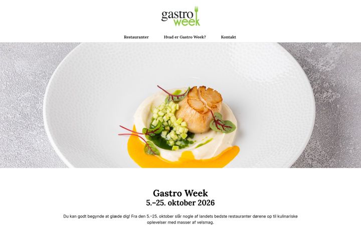 Screenshot of gastroweek.dk