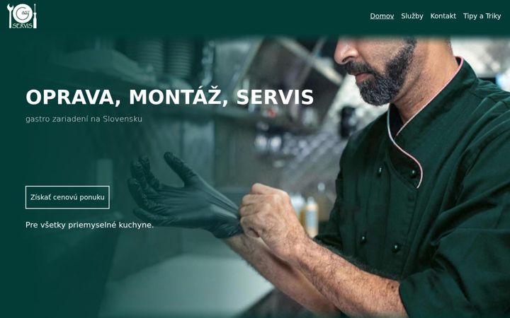 Screenshot of gastservis.sk