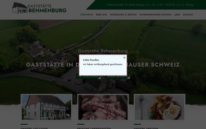 Screenshot stránky gaststaette-behmenburg.de