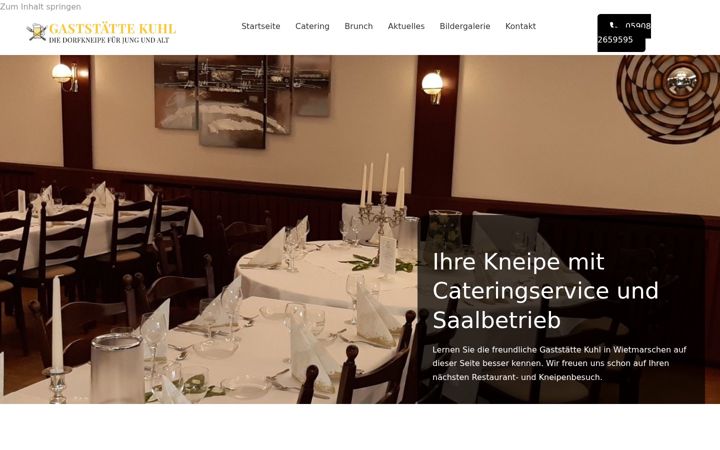Screenshot stránky gaststaette-kuhl.de