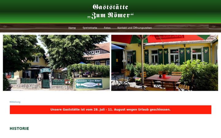 Screenshot stránky gaststaette-zum-roemer.de