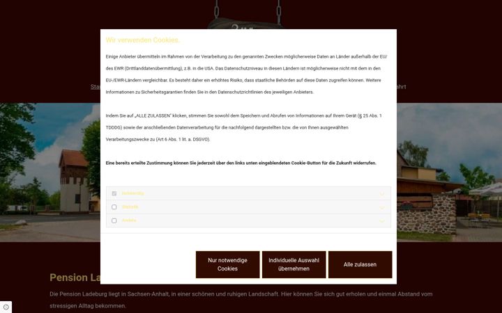 Screenshot of gaststaette-zur-alten-scheune.de