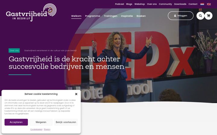 Screenshot of gastvrijheidinbedrijf.nl