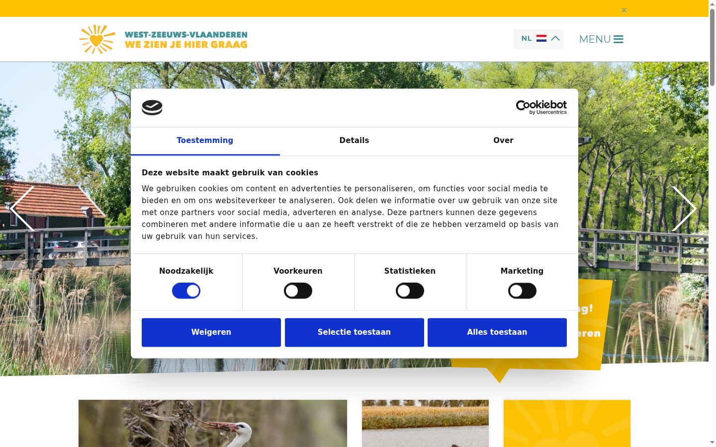 Sutikimo reklamjuostės, rodytos prieš bet kokią sąveiką, ekrano kopija
