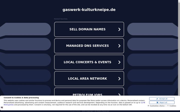 Screenshot of gaswerk-kulturkneipe.de