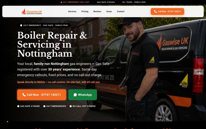 Screenshot of gaswiseonline.co.uk